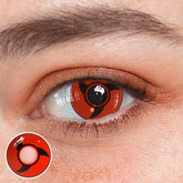 Lentes de contacto de color rojo con prescripción de NARUTO Mangekyou para cosplay
